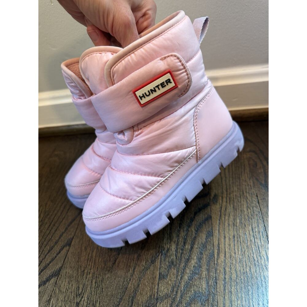 Hunter Kids Comfy Little Girls Insulated Snow Boots Pink Sz 12c - Picture 3 of 10
